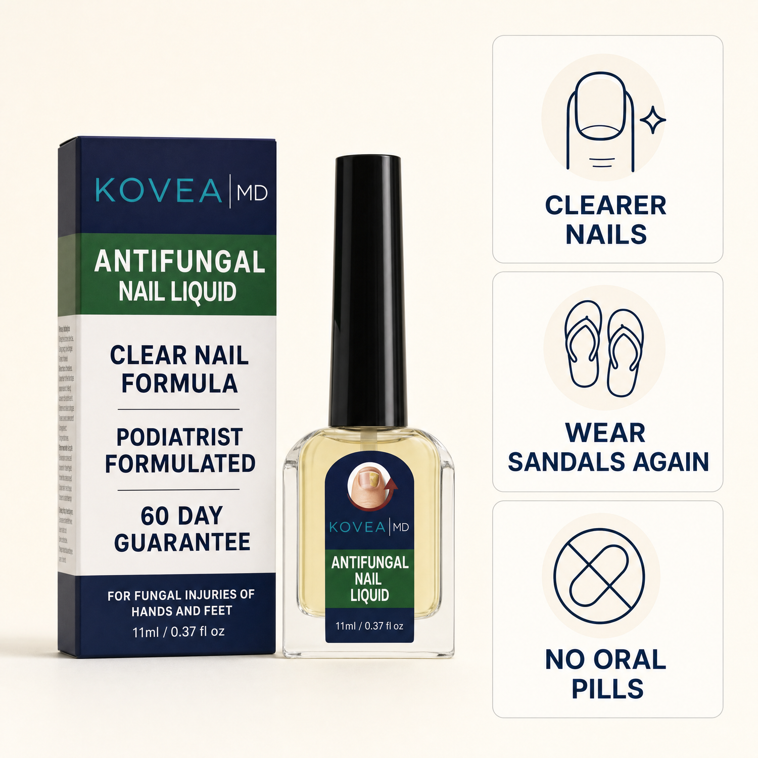 KoveaMD Clear Nail Formula hero